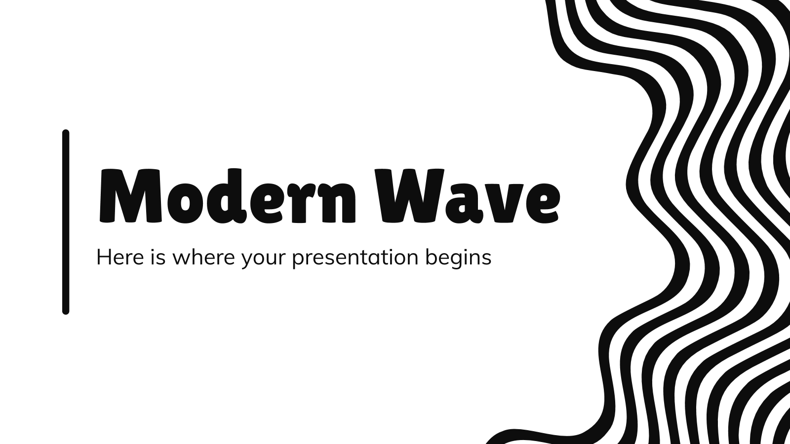 Modern Wave 和PowerPoint模板